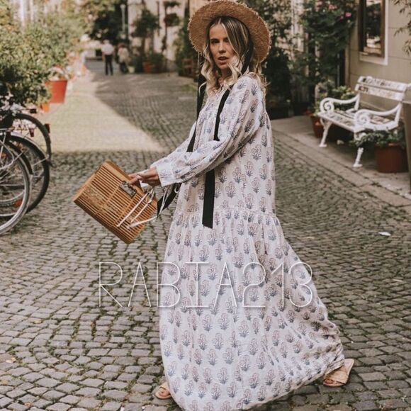 ZARA BOHO PRINTED TIERED DRESS - Picture 2 of 14